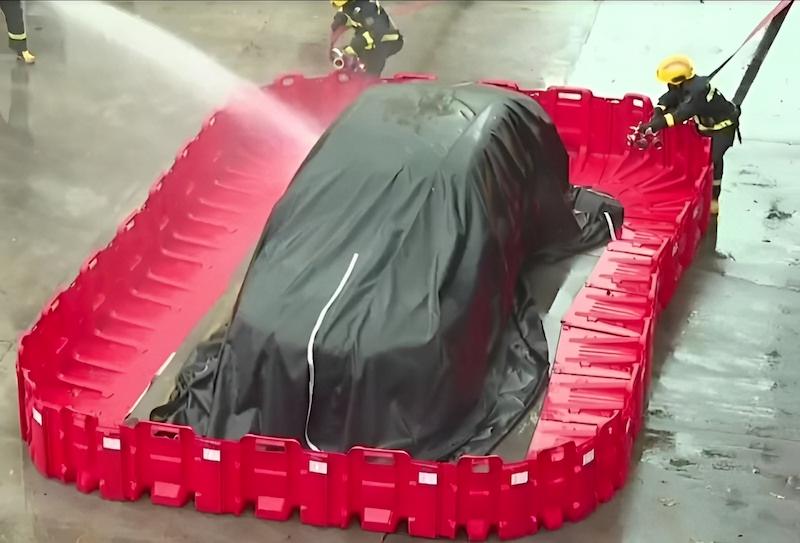 New Energy Vehicle Firefighting